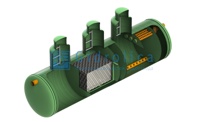 Gidrolica LOS-System 3/пескоотделитель-бензомаслоотделитель-сорбционный фильтр/80