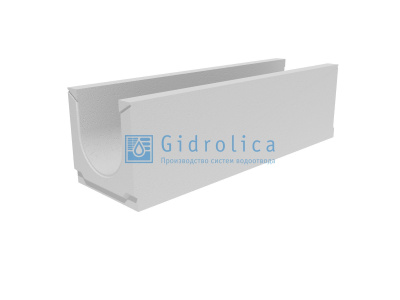 Лоток водоотводный бетонный коробчатый (СО-200мм) )КU 100.29,8(20).49,5(42,5) - BGU, № 40-0