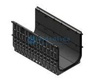 Лоток водоотводный Gidrolica Super ЛВ -50.55.58 - пластиковый, кл. Е600